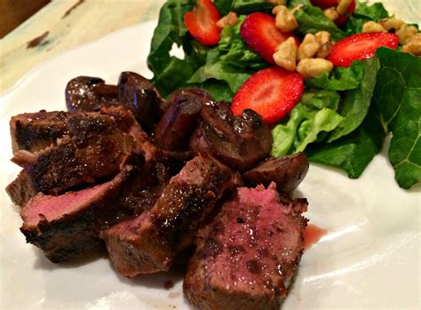 Venison Back Strap with Mushrooms & Red Wine Pan Sauce – Farm Fresh For Life – Real Food for ...