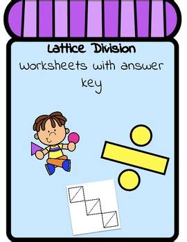 Lattice Division Worksheets by Andrea and Rebecca | TPT