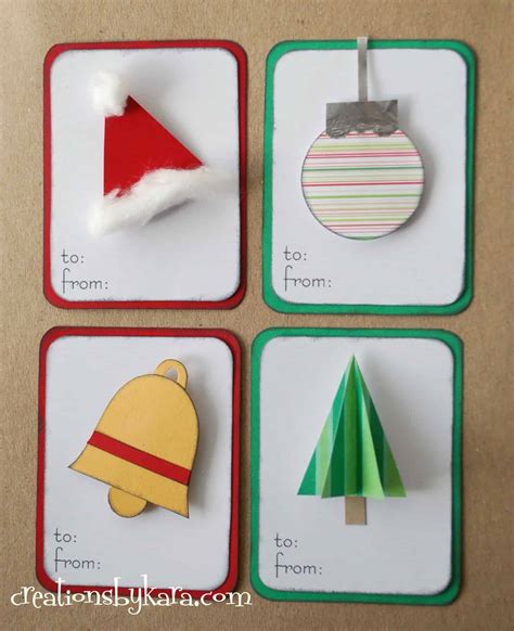 christmas-gift tags - Creations by Kara