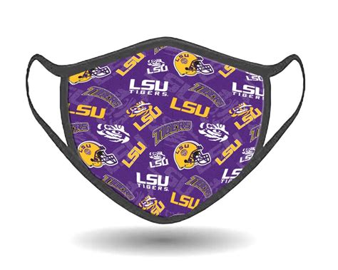 Officially Licensed LSU Tigers Face Mask 100% | Etsy