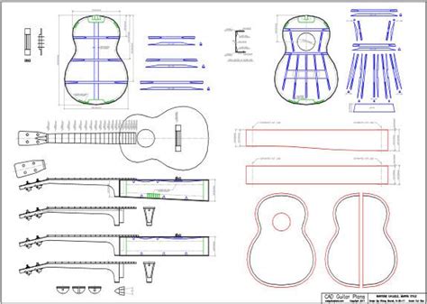 CAD Baritone Ukulele Plan Martin Style | Tenor ukulele, Ukulele, Ukulele design