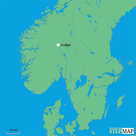 StepMap - Kvitfjell - Landkarte für Norway