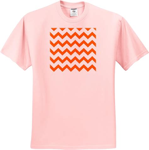 Amazon.com: ToryAnne Collections Backgrounds - Orange and white chevron pattern - T-Shirts ...