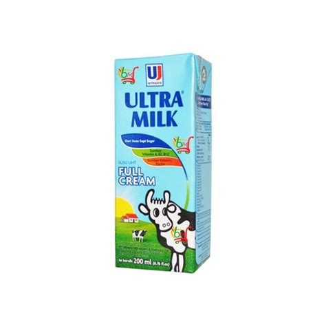 ultra milk uht 200 ml susu ultra varian full cream | Lazada Indonesia