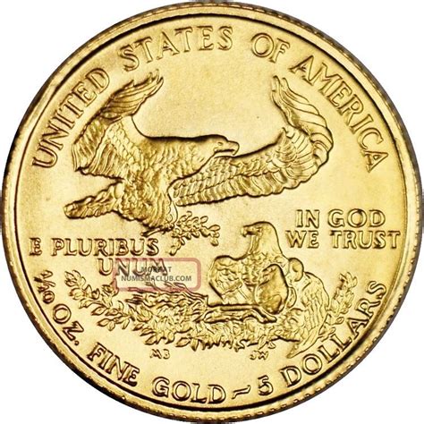 Authentic 1986 American Gold Eagle 1/10 Troy Ounce $5 Dollar Us Gold. 999 Coin