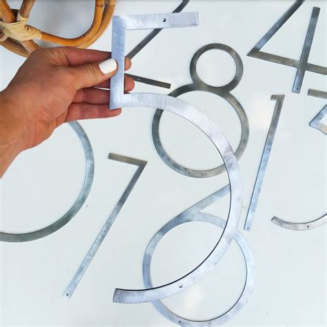 12 Mid Century Modern House Numbers