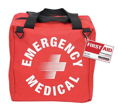 GRAINGER APPROVED Emergency Medical Kit, 25 People Served, Number of Components 297, Bulk Kit ...