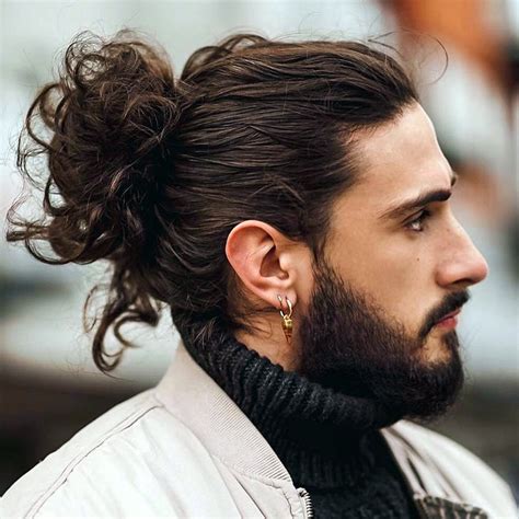 Long Hair Bun Hairstyle Man - schottateachingtools