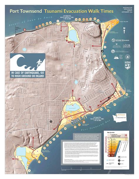 Tsunami walking evacuation map released | Peninsula Daily News