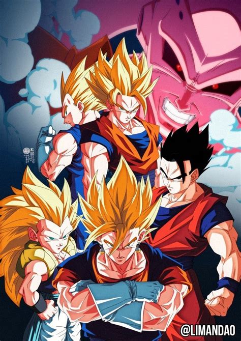 Majin Buu Saga | Dragon ball art, Anime dragon ball super, Dragon ball ...