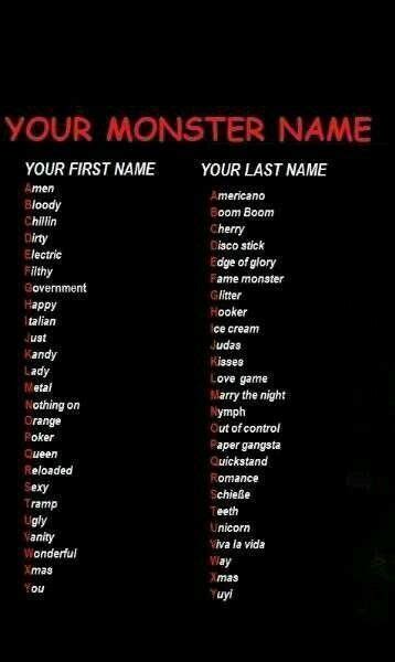 7 Best Monster names ideas | names, name generator, funny name generator