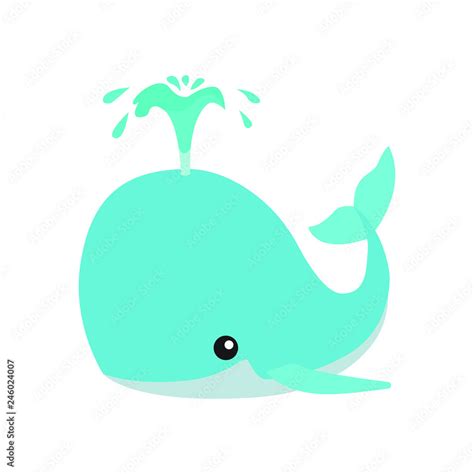 Whale emoji vector Stock Vector | Adobe Stock