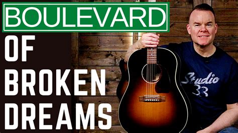 How to Play Boulevard of Broken Dreams by Green Day on Acoustic Guitar - Studio 33 Guitar Lessons