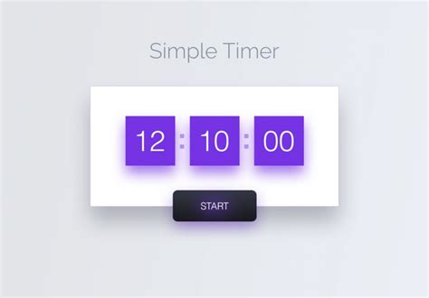 Free Simple Timer Widget UI Free PSD at FreePSD.cc