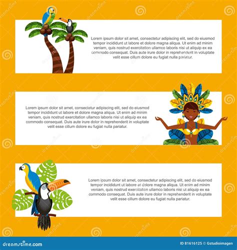 Infographic Of Brazilian Culture Design Cartoon Vector | CartoonDealer ...