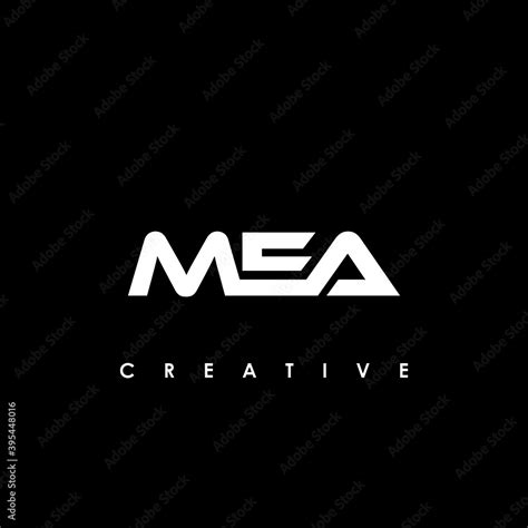 MEA Letter Initial Logo Design Template Vector Illustration Stock ...