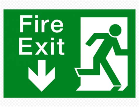 Fire Exit Sign Emergency PNG | Citypng