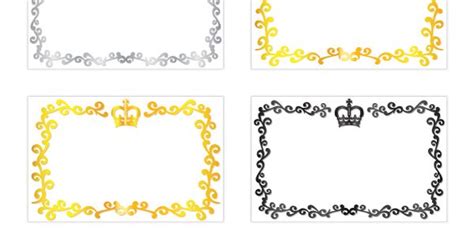 Free printable crown name tags. The template can also be used for ...