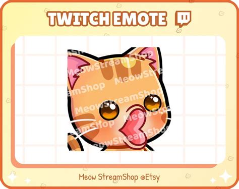 Twitch Emote / Cute Orange Cat POG, Pogger, Excited, Happy, Wow Emotes ...