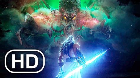 Cthulhu Vs Zeus Fight Scene Cinematic (2023) 4K ULTRA HD - YouTube