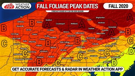 2020 Fall Foliage Peak Dates Forecast for Areas Across Pennsylvania! – PA Weather Action