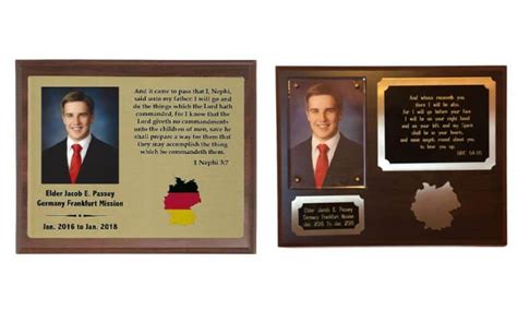 LDS Missionary Plaques | Trusted by Wards Worldwide - Gem Awards