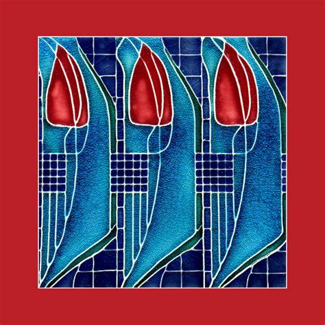 39 Original Art Nouveau tile. Charles Rennie McIntosh. Buy as an e-card with a personalised ...