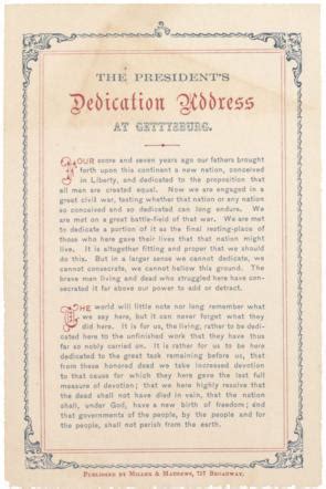 Gettysburg Address (1863) – Knowledge for Freedom seminar