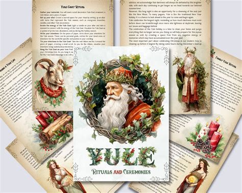 Yule Rituals and Ceremonies. Printable Pages for Your Book of Shadows ...