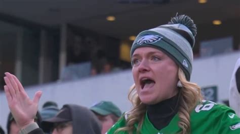 Eagles fan speaks after her reaction to the loss against the Cardinals ...