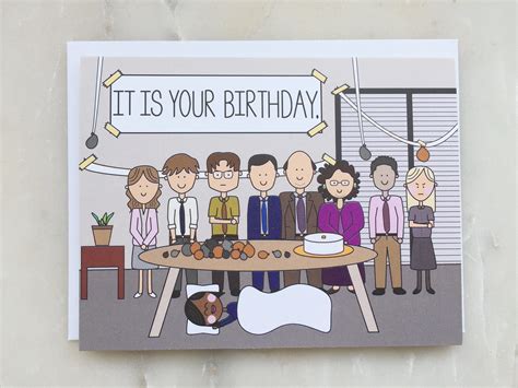 The Office Birthday Card the Office TV Show Card Dunder - Etsy