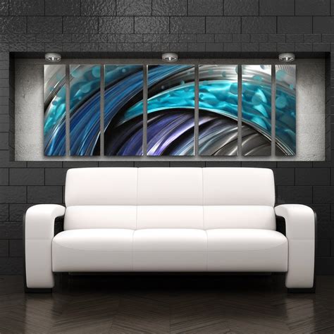 Metal Wall Art Geometric Wall Art Metal Wall Painting Mid Century Modern Abstract Contemporary ...