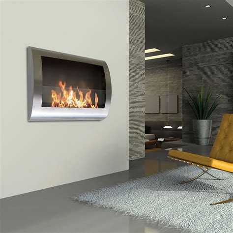 Anywhere Fireplace Chelsea // Indoor Wall Mount Fireplace + 6-Pack SmartFuel (Black) - Anywhere ...