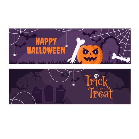 Free Halloween Banner Vector Template - Edit Online & Download ...