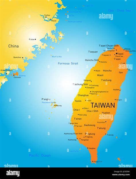 Map of taiwan hi-res stock photography and images - Alamy