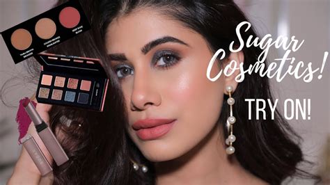 ALL SUGAR COSMETICS | First Time TRY ON! | Malvika Sitlani Aryan - YouTube