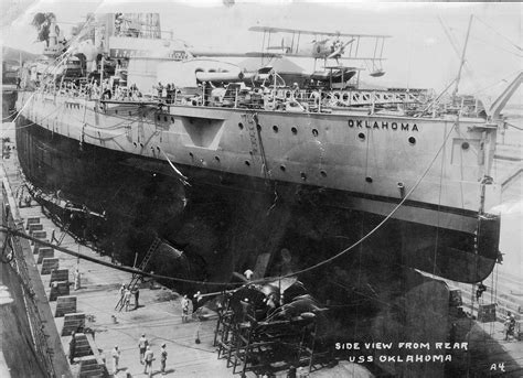 File:USS Oklahoma BB-37 dry dock 1920s.jpg