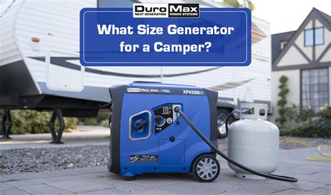 What Size Generator for a Camper? | DuroMax – DuroMax Power Equipment