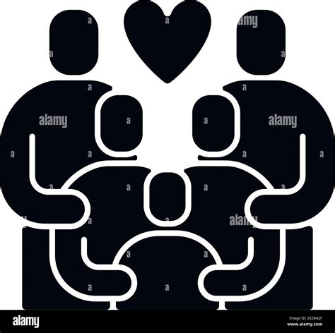 Family reunion black glyph icon Stock Vector Image & Art - Alamy