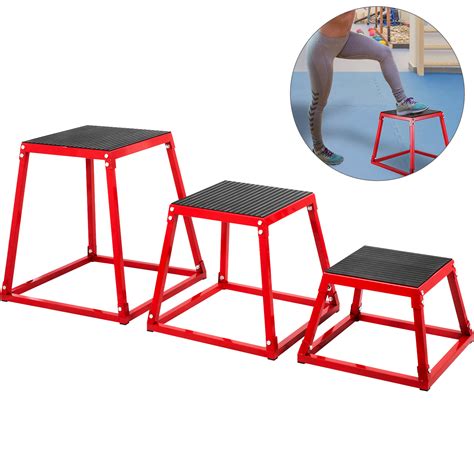 3PCS Plyometric Plyo Jump Box Set 12 "18" 24 "Step Cross Fitness Explosivité | VEVOR CA