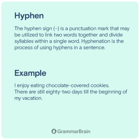 The Hyphen - What the Symbol Is and When to Use It (Examples) | GrammarBrain