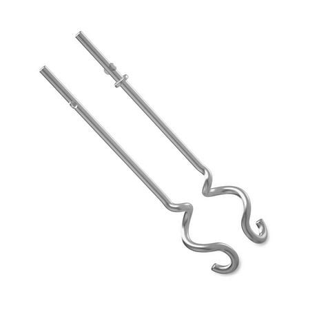 KitchenAid Hand Mixer Stainless Steel Dough Hooks KHM2DH, W10275837 ...