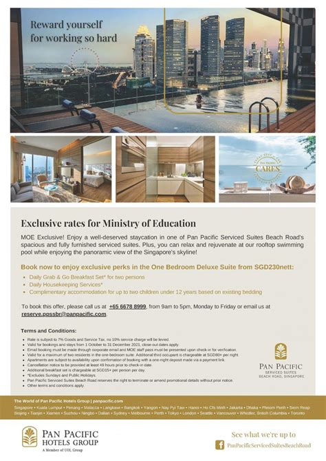 Pan Pacific Serviced Suites Beach Road | Ministry of Education Sports and Recreation Club