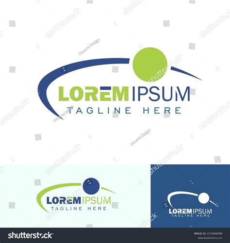 Vector Illustration Set Swoosh Template Logo Stock Vector (Royalty Free ...