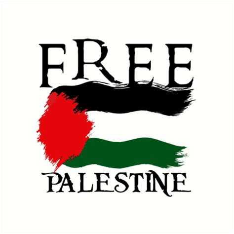 "FREE PALESTINE" Art Prints by NIXNOX | Redbubble