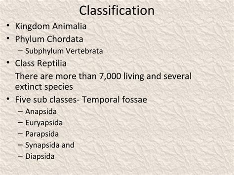 Classification of reptilia | PPT