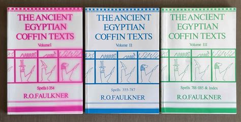 Ancient Egyptian coffin texts. Vol. I, II & III complete set | FAULKNER Raymond Oliver