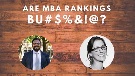 Are MBA Rankings BU#$&*@! - YouTube