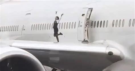 Airline bosses furious with cabin crew filmed dancing on wing of plane ...