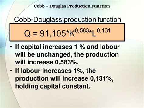 PPT - Cobb â€“ Douglas Production Function PowerPoint Presentation - ID:3997541